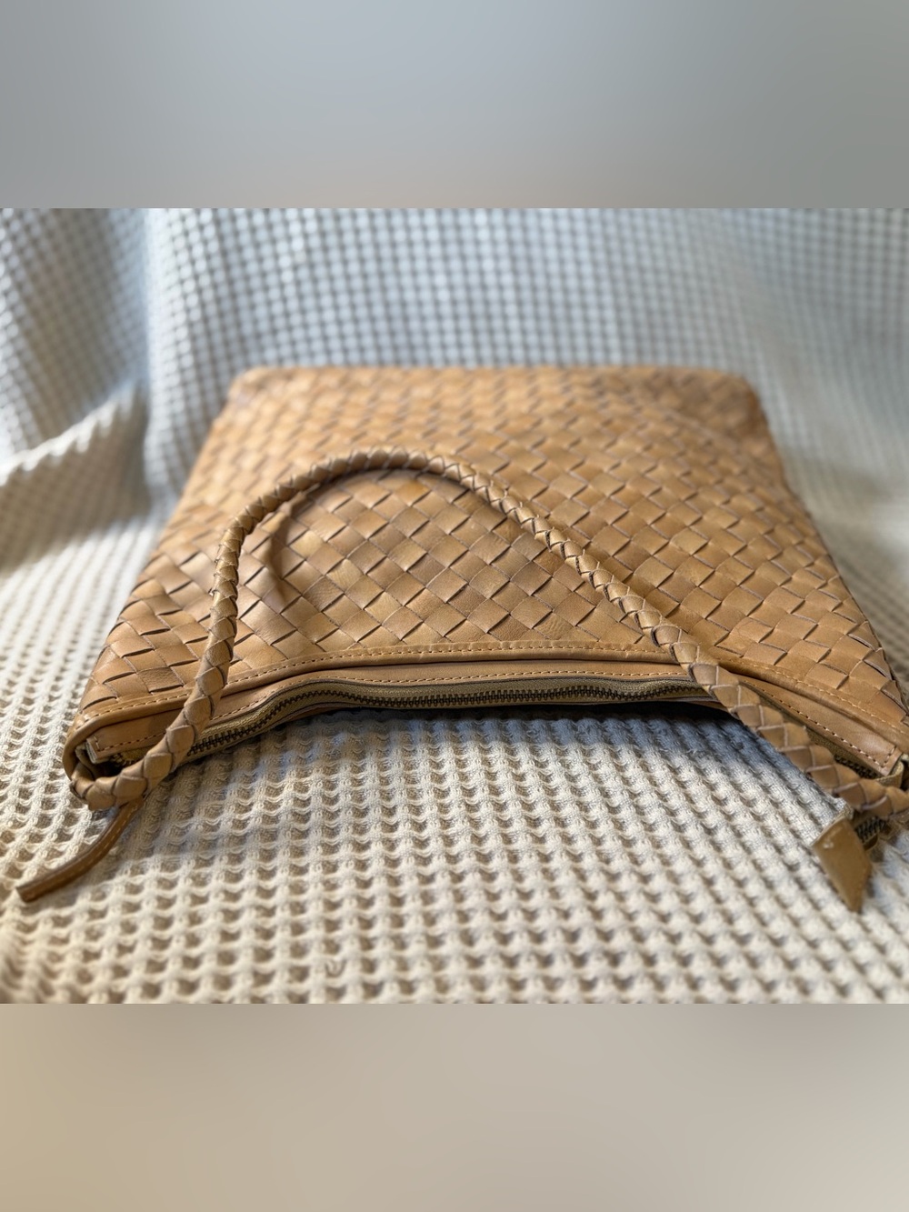 Bembien Marni Handwoven Leather Shoulder Bag Caramel - Picture 5 of 14